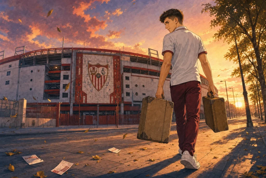 Oso se aleja del estadio Sánchez Pizjuán camino de Estrasburgo